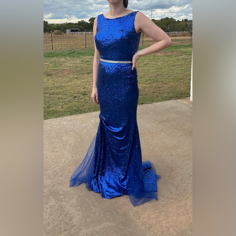 Royal Blue Sequin Dress